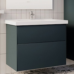 ASB-Woodline Тумба с раковиной Гранада 80 подвесная авокадо софт – фотография-2